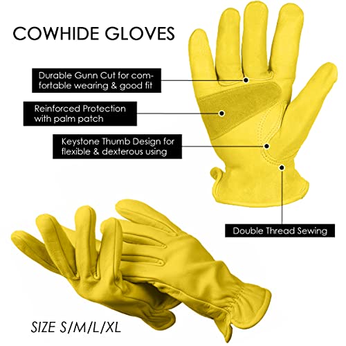 Cowhide Leather Motorcycle Gloves X9538