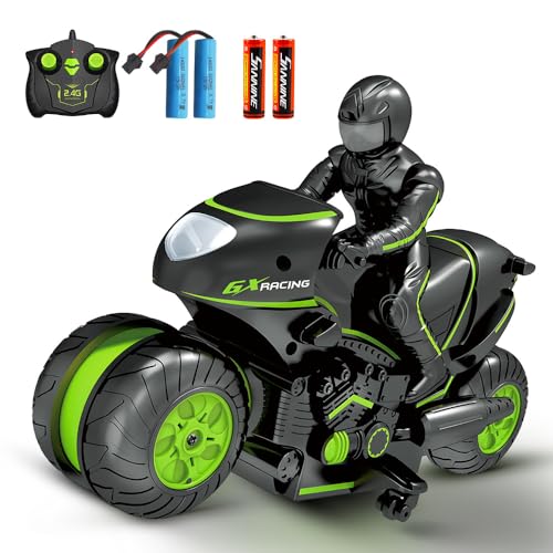 Green 2.4GHz Remote Control Motorcycle A1027