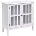 Glass Door Sideboard Console Storage Cabinet E671527