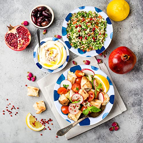 16 Pcs Melamine Dinnerware Set Plates Bowls Cups Unbreakable V4773
