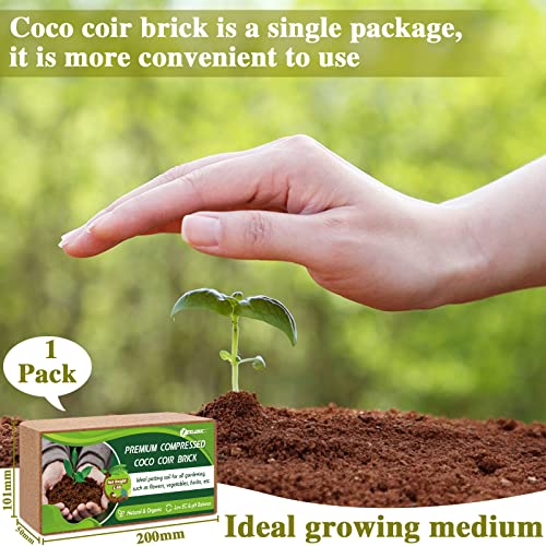 10 Pack 24 Gallons 14Lbs Compressed Coco Coir Potting Soil Z351605