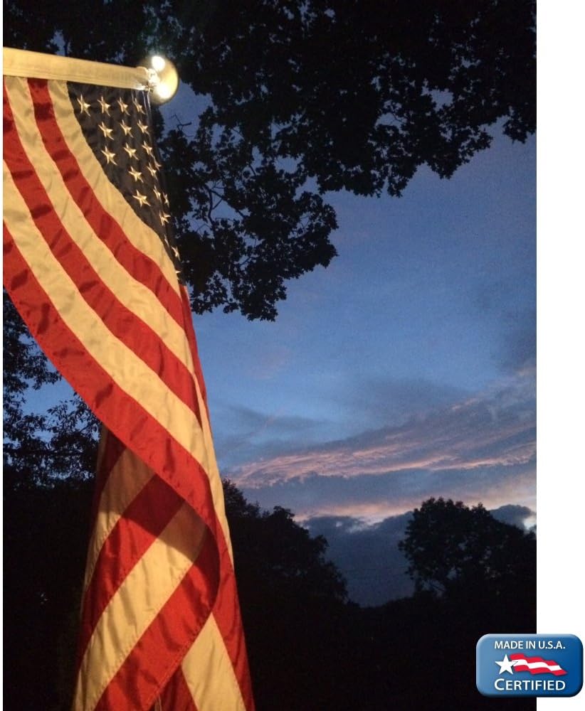 3x5 ft Nylon American Flag with Sewn Stripes and Embroidered Stars Z6211