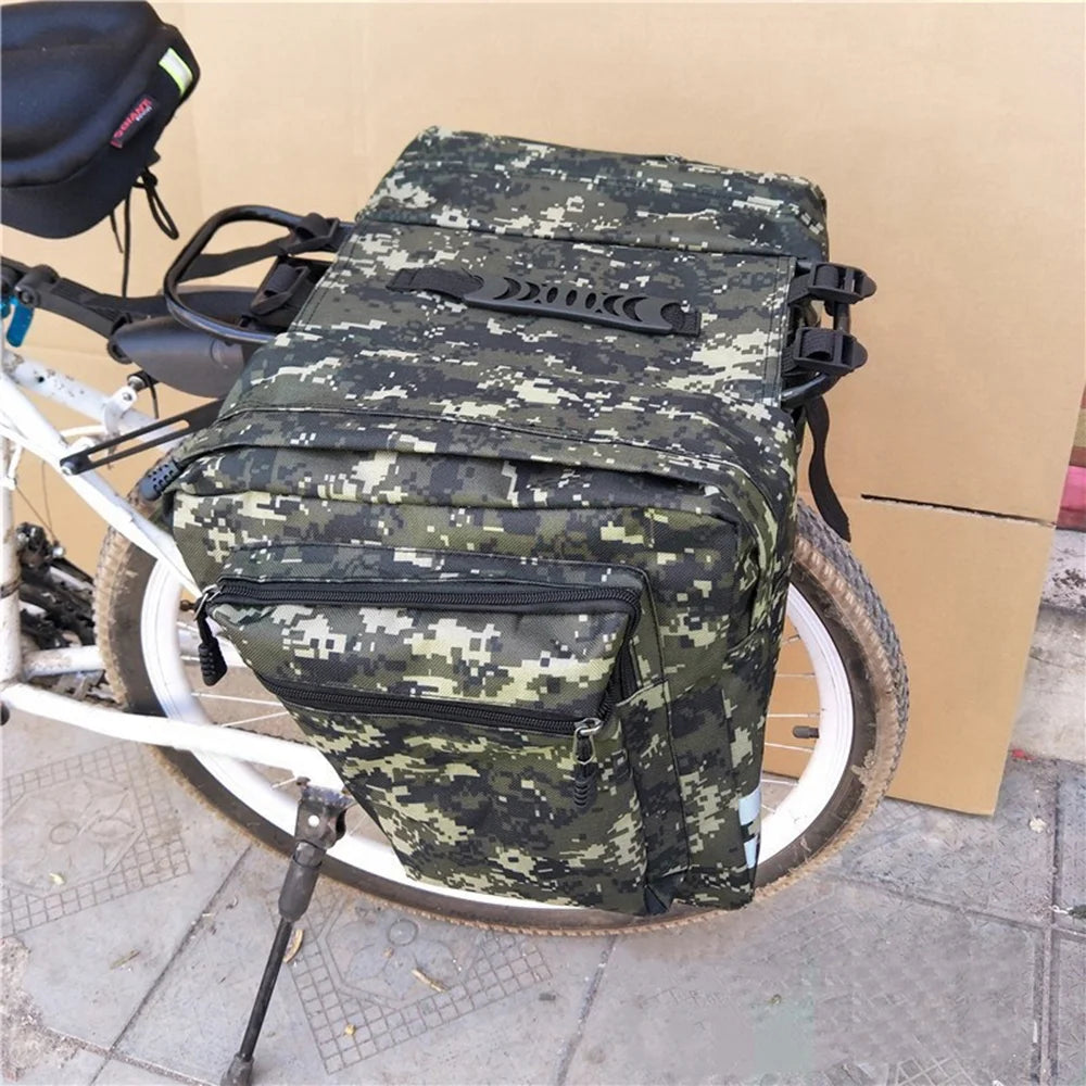 Rear Seat Bag Cycling Bike Rack Double Pannier Bag X2855