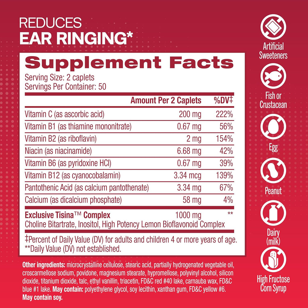 150 Caplets Ear Health Vitamins E528