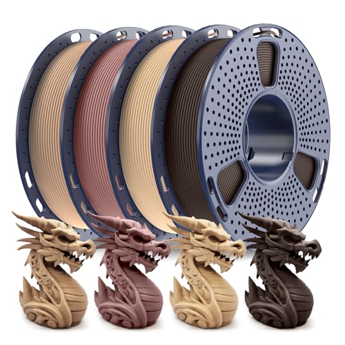 250g PLA Filament 1.75mm Bundle, 8 Rolls, White+Red+Orange+Yellow+Green+Blue+Cyan+Purple M78682