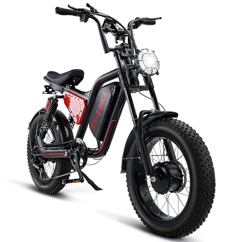 3000W Folding Electric Bike with 48V Battery, 26x4.0 Fat Tire, Full Suspension, 7-Speed Gear L8240