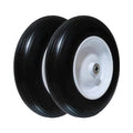 14.5" Flat Free Tire for Wheelbarrow, 5/8" Bearing with Extra 3/4" Bearing Z4633