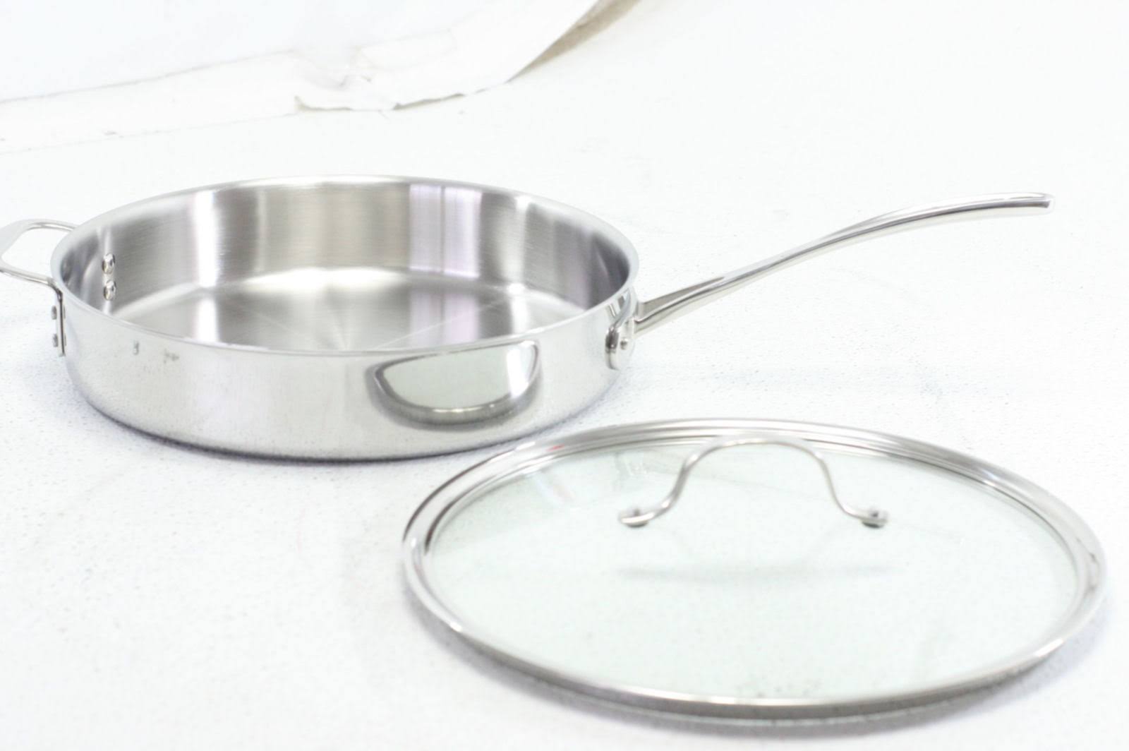 Tri-Ply Stainless Steel 5-Quart Saute Pan with Cover U23915