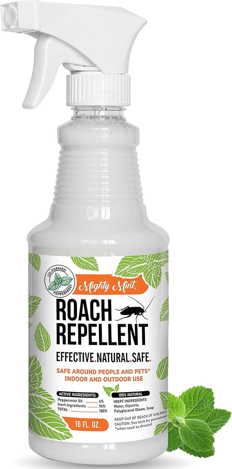16oz Natural Peppermint Oil Cockroach Repellent Spray L56554