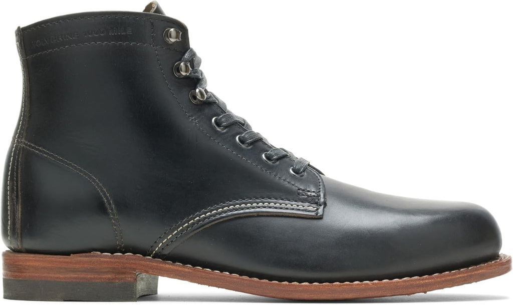 Black Leather 1000 Mile Fashion Boot S776385