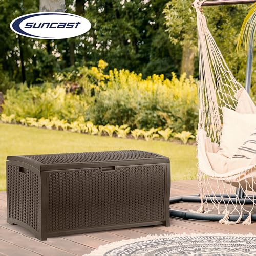 73 Gallon Mocha Brown Resin Deck Box M91519