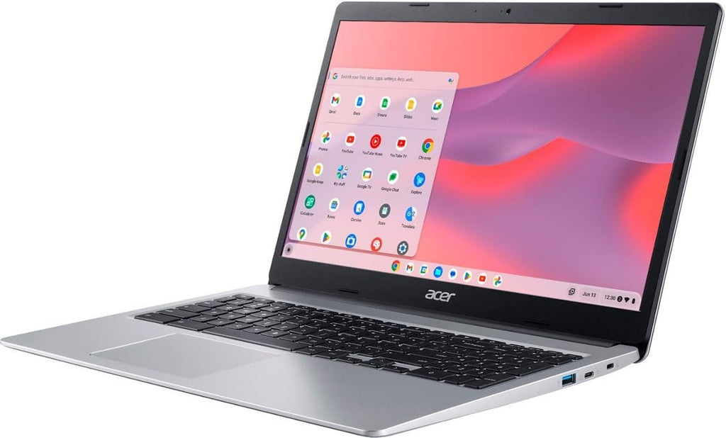 15.6” HD Laptop, Intel Celeron N4020, 4GB RAM, 64GB eMMC, Chrome OS, Silver W210467