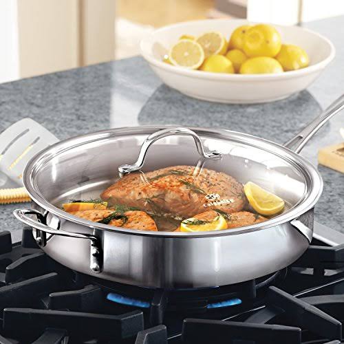 Tri-Ply Stainless Steel 5-Quart Saute Pan with Cover U23915