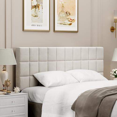 Velvet Upholstered Headboard for King Size Bed C16999