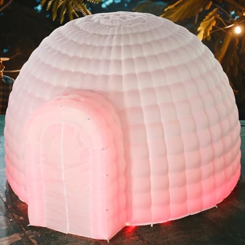 Inflatable Dome Tent (14x14x9FT) with Air Blower and Light G487673