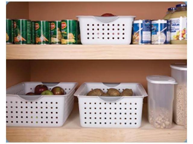 Plastic Storage Basket Bin Bundle Set Y615