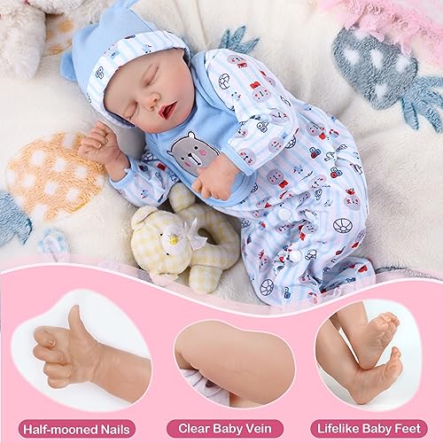 17 Inch Realistic Reborn Baby Doll with Feeding Kit Y5537