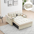 Beige Velvet Sleeper Sofa X844929
