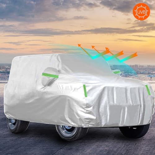 Black & Green 600D Oxford Fabric Waterproof Car Cover S499447