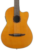 Natural Acoustic-Electric Nylon-String Classical Guitar with Carrying Bag E821955