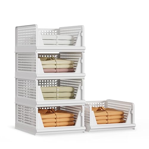 Stackable Plastic Storage Basket Bin X369116