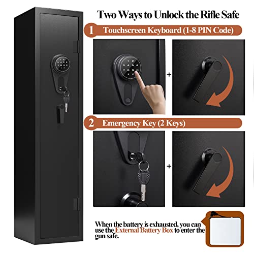 10-12 Gun Safe with Removable Shelf and Separate Lockbox O3377