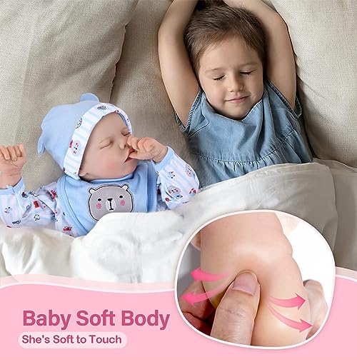 17 Inch Realistic Reborn Baby Doll with Feeding Kit Y5537
