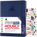 Undated Weekly & Monthly Life Planner with Time Slots, A4 (Black) D55526
