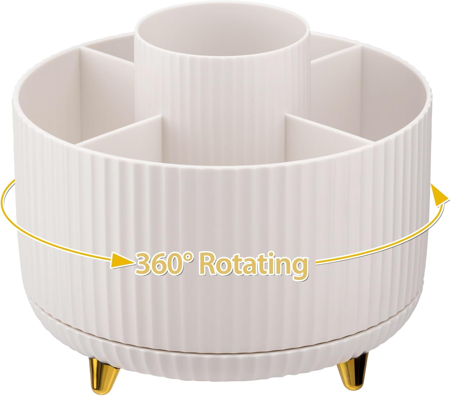 White Multi-angle Rotating Makeup Brush Holder U688