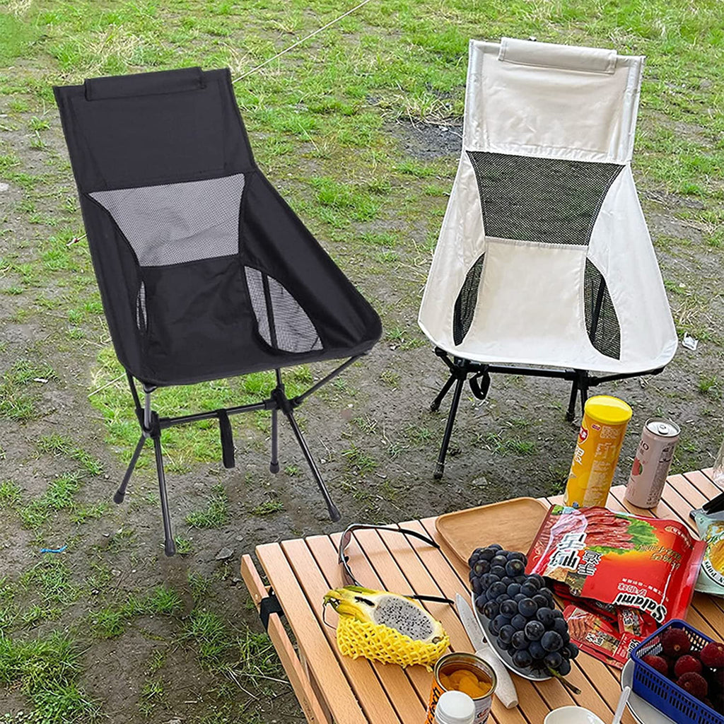 Black Heavy Duty High Back Folding Camping Chair S71787