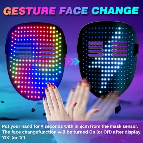 Led Mask with Gesture Sensing H92144