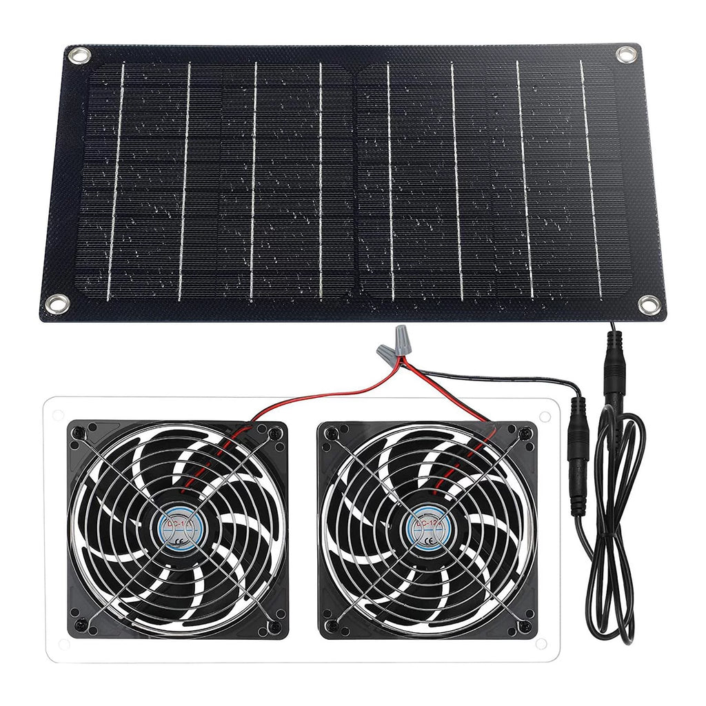Waterproof Solar Exhaust Fan Extractor Ventilation Portable P8159