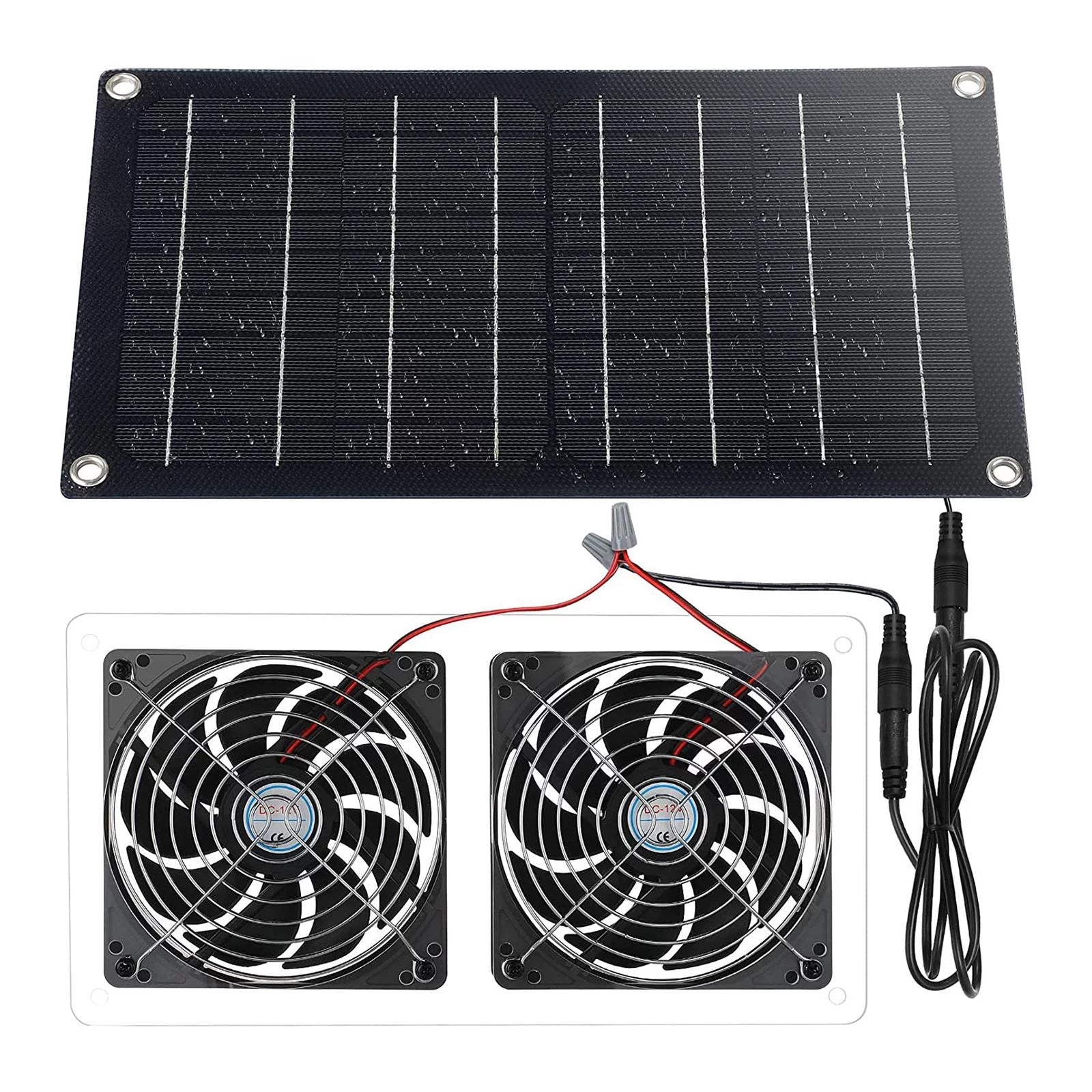 Waterproof Solar Exhaust Fan Extractor Ventilation Portable P8159