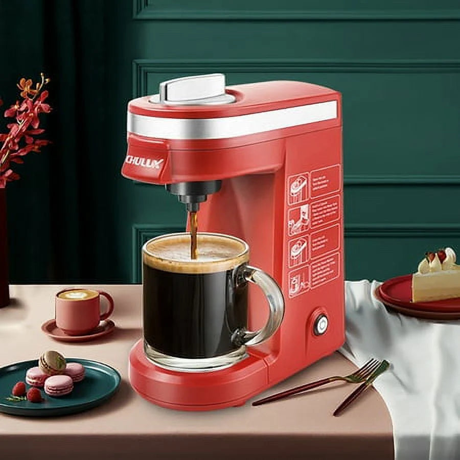 Mini Single Serve Coffee Maker for K Pod & Ground Coffee Q43631