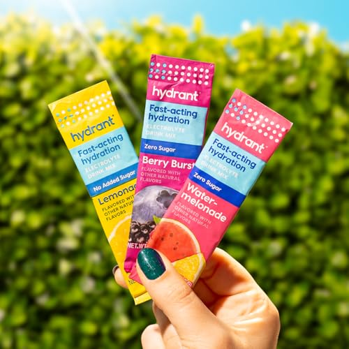 Hydration Electrolyte Powder Stick Packets Lemonade 30 Count H2059