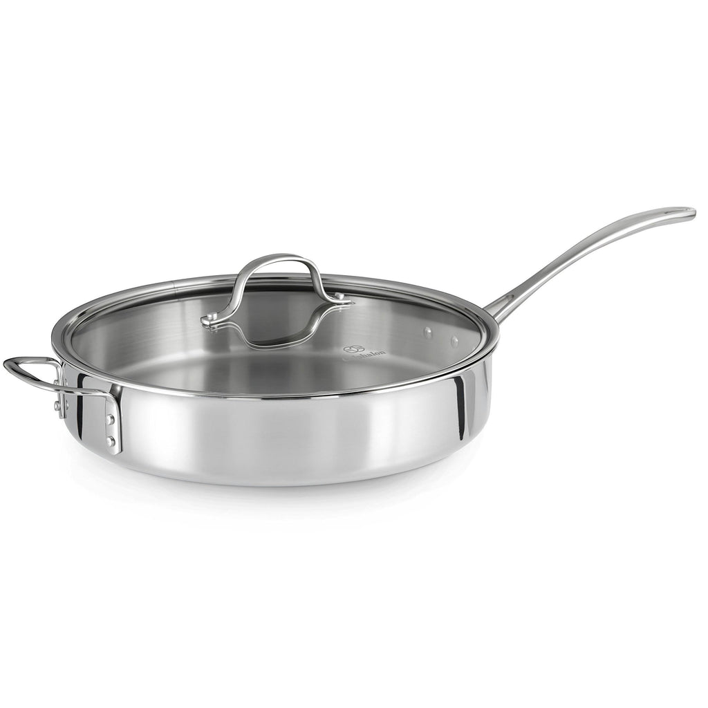 Tri-Ply Stainless Steel 5-Quart Saute Pan with Cover U23915