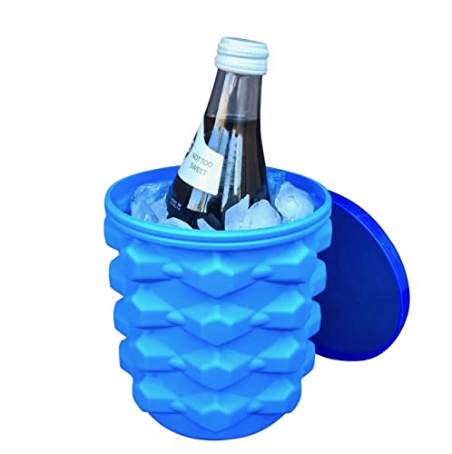Ice Cube Maker Silicone Bucket with Lid N5402