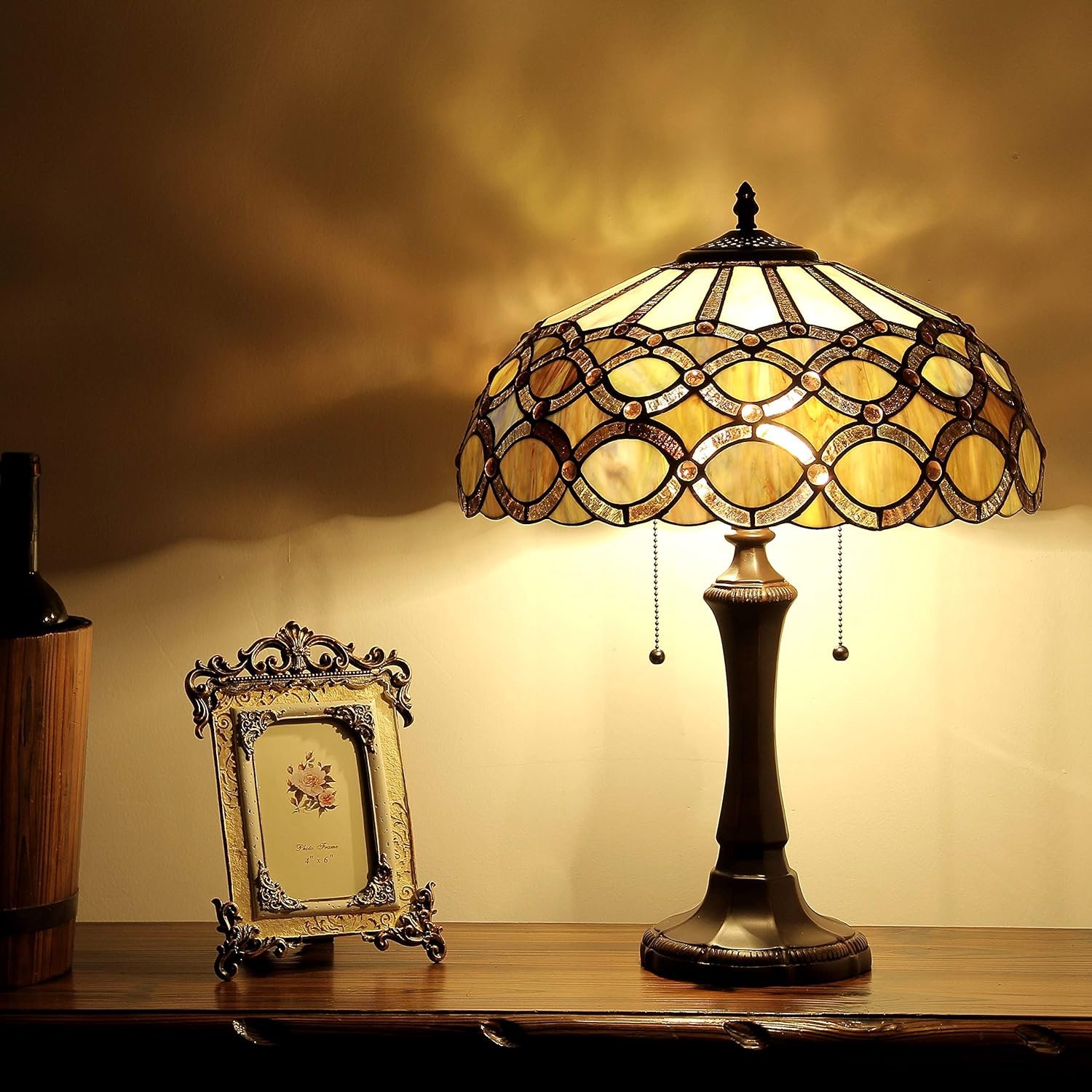 2 Light Table Lamp 16" Shade I377336
