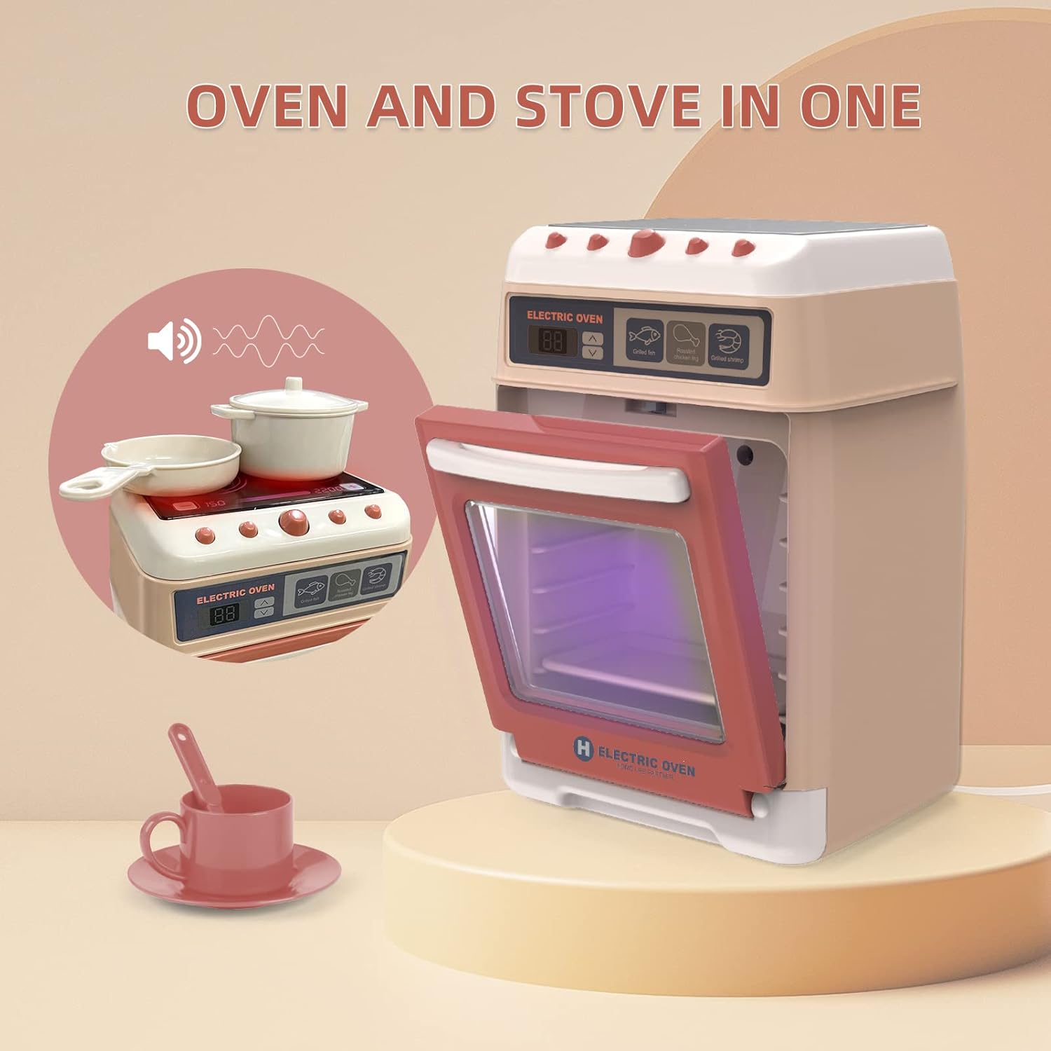 Toy Kitchen Set with Blender, Coffee Maker, Mixer and Toaster A2815
