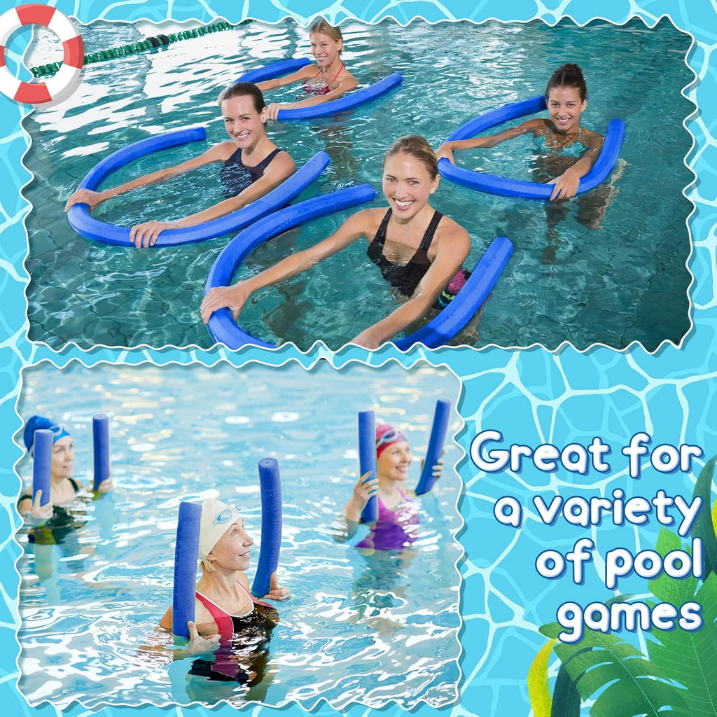 8 pieces Jumbo Swimming Pool Noodle Foam 55 Inch x 3.5 Inch Blue K95756