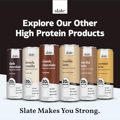 Chocolate High Protein Shake, 42g Protein, 2g Sugar, 200 Calories, 4g Net Carbs, Lactose Free, 15 fl oz, 12 Cans H674