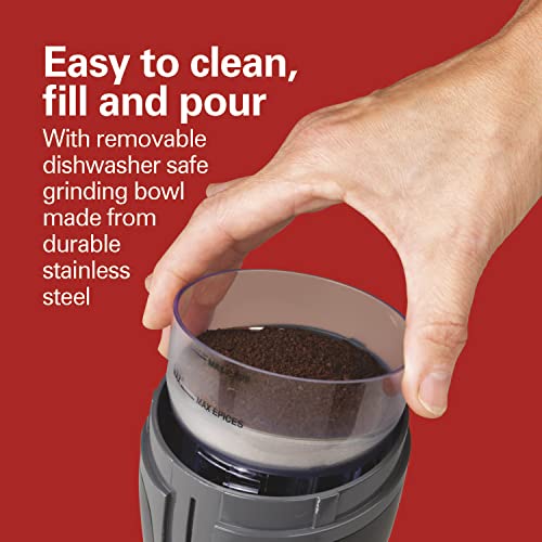 Black Electric Coffee Grinder with Stainless Steel Blades T529134