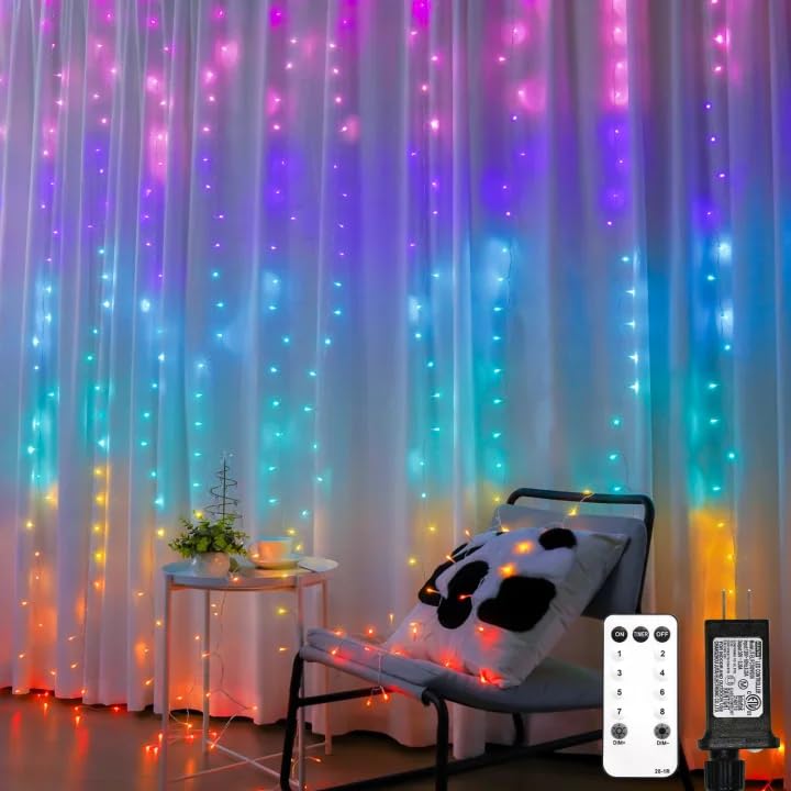 300 Led 9.8x9.8ft Warm White Curtain Lights R886706