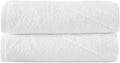 White 2 Pcs Bath Towel N756