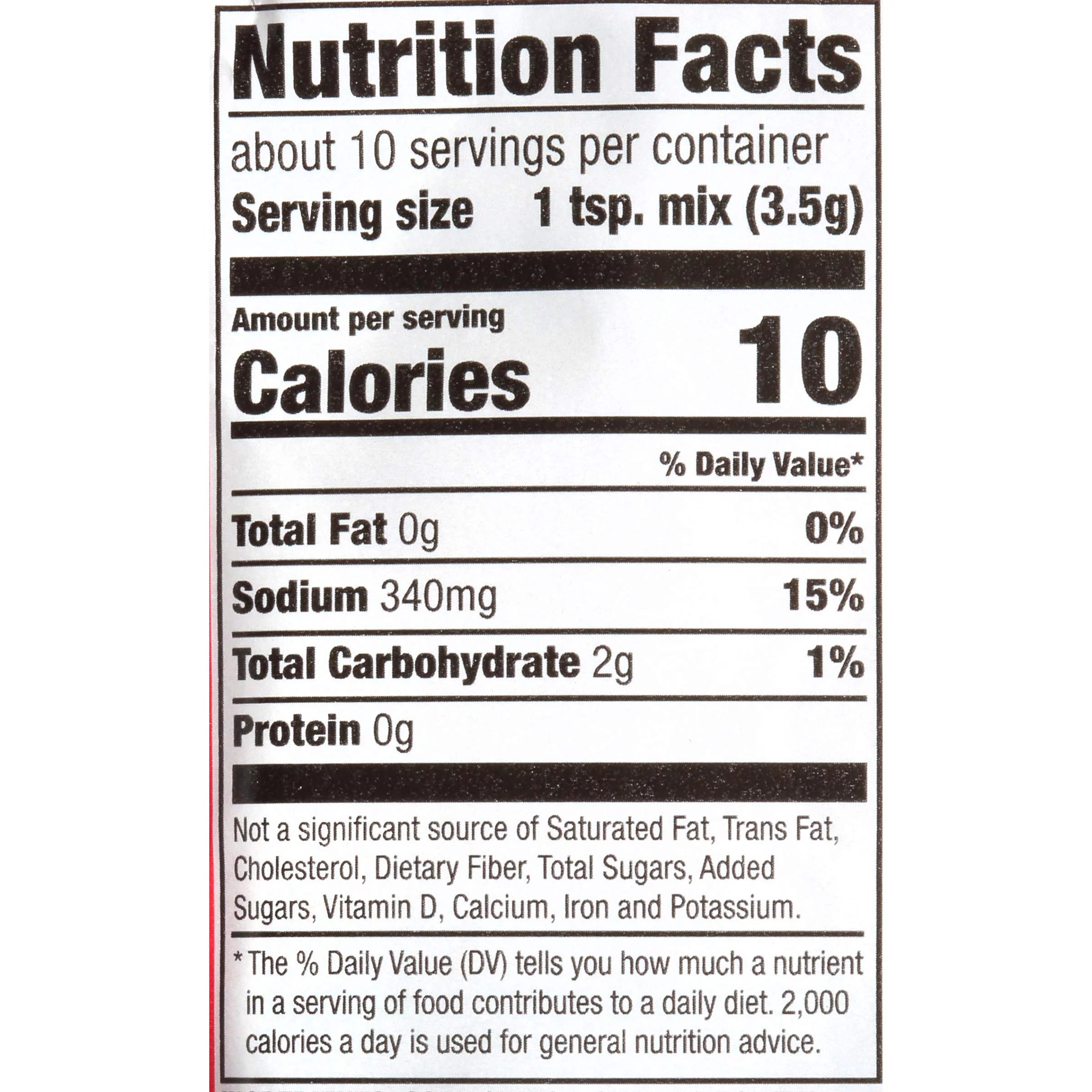 1.3 oz Pack of 24 Seasoning Mix M9003