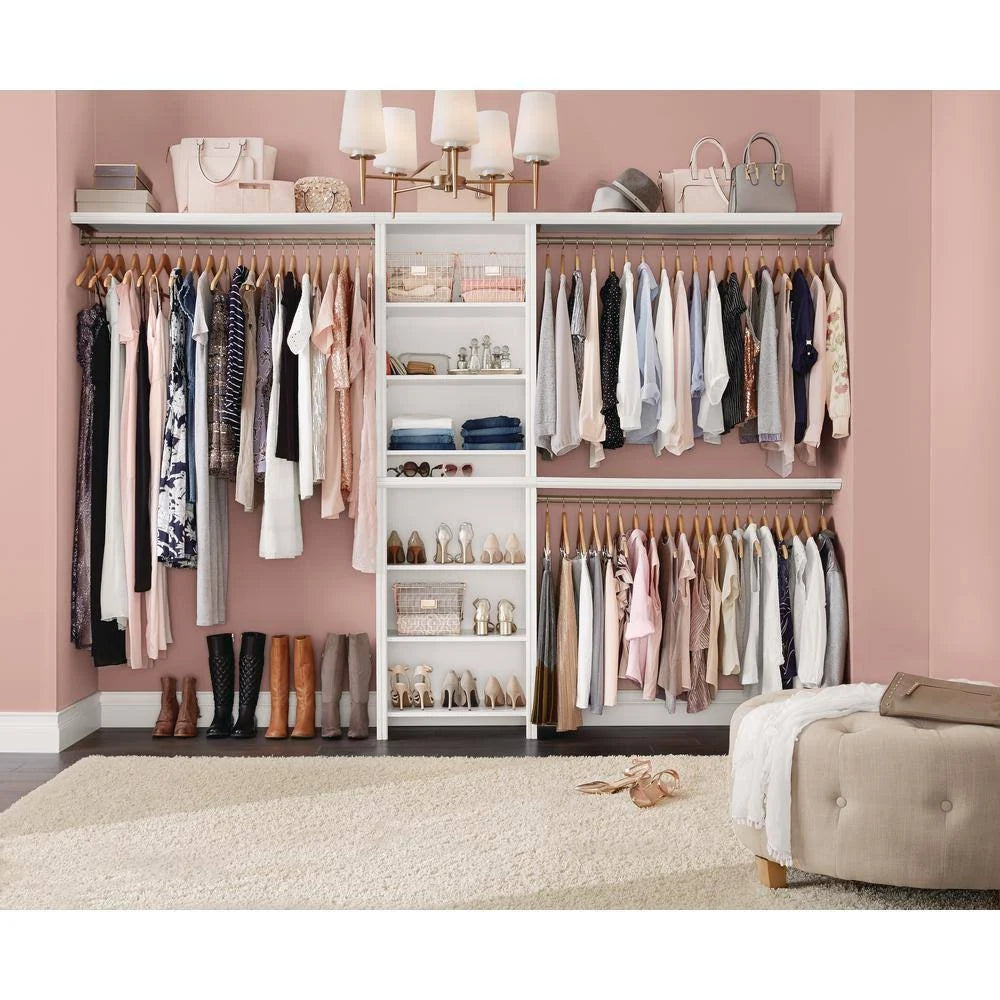 White Wood Closet System J18814