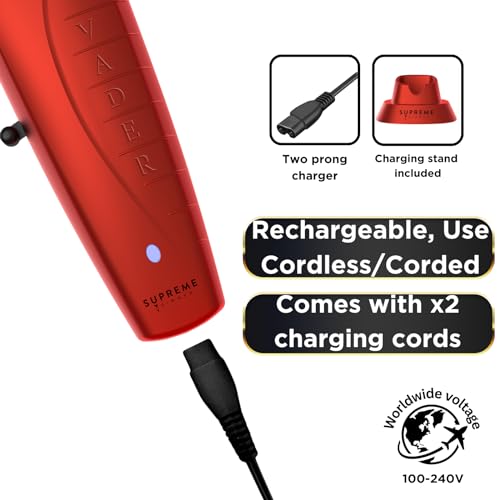 Red Brushless Hair Trimmer with DLC Taper Blade G6946