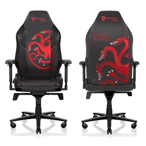 Black/White Leatherette Gaming Chair with 4D Armrests P429944
