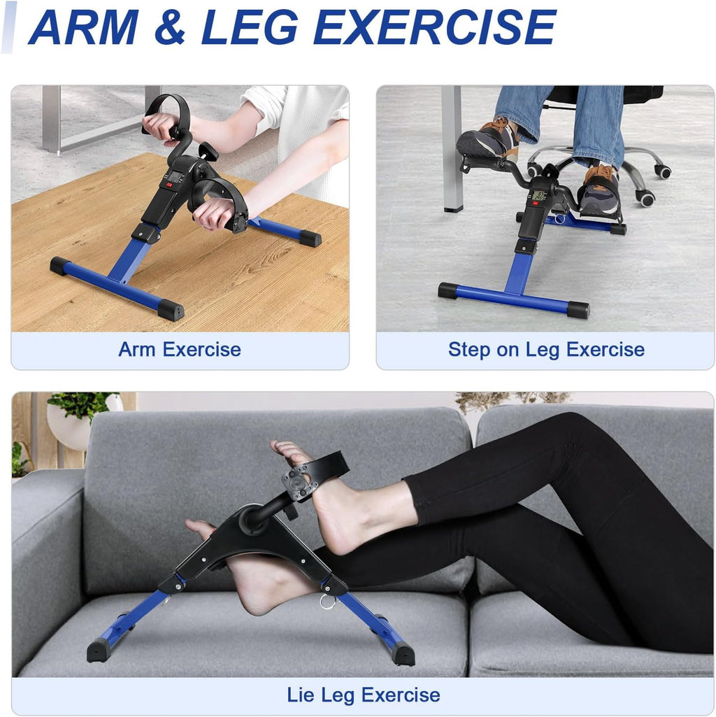 Folding Pedal Exerciser Under Desk Bike C229