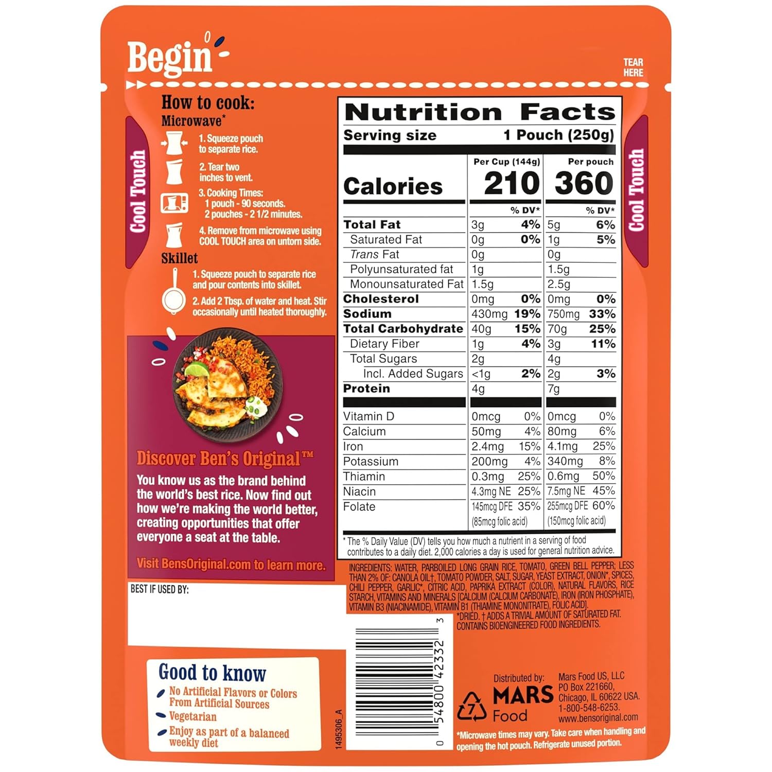 8.8 oz. (6 Pack) Spanish Style Rice W549